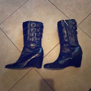 Icon bombshell motorcycle boots size 10